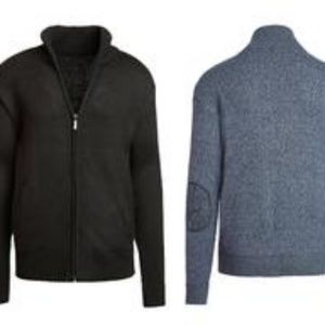 Alta mens CASUAL long sleeve full zip mock neck